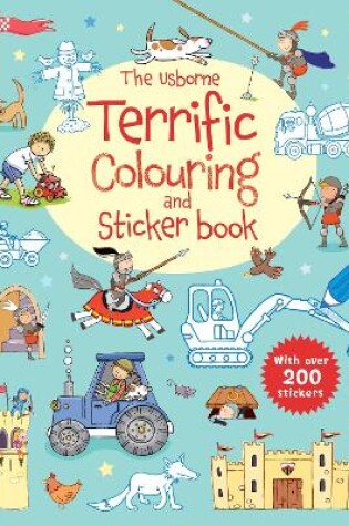 Cover of Usborne Terrific Colouring and Sticker Book