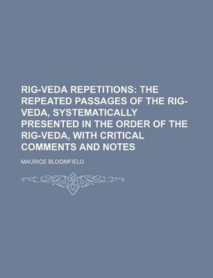 Book cover for Rig-Veda Repetitions