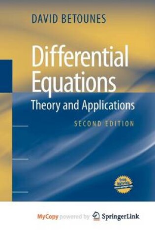 Cover of Differential Equations