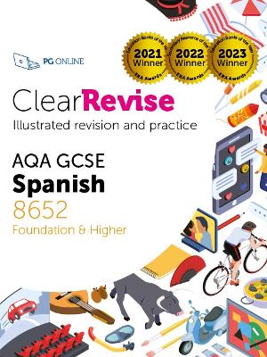 Book cover for ClearRevise AQA GCSE Spanish 8692