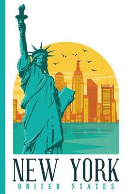 Book cover for Cityscape - New York United States - Statue of Liberty Ellis Island