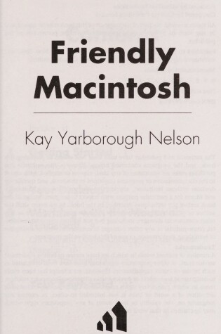 Cover of Friendly Macintosh