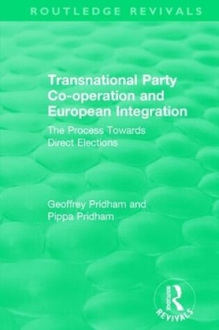 Cover of Transnational Party Co-operation and European Integration