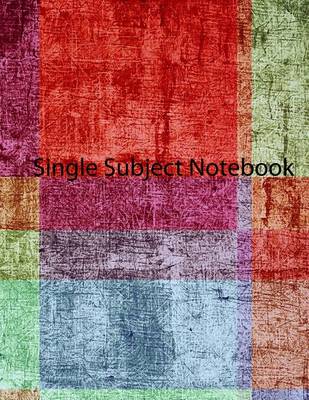 Book cover for Single Subject Notebook