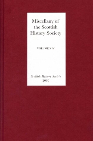 Cover of Miscellany of the Scottish History Society, volume XIV