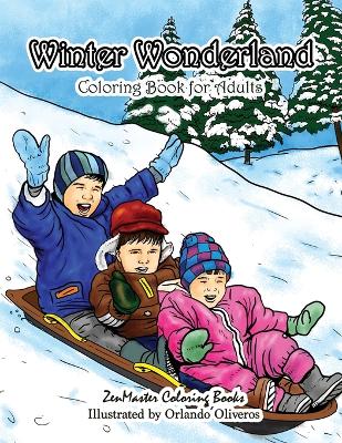 Book cover for Winter Wonderland Coloring Book for Adults