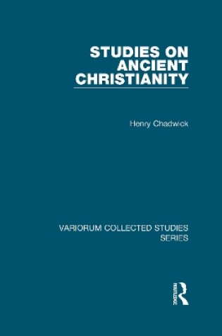 Cover of Studies on Ancient Christianity