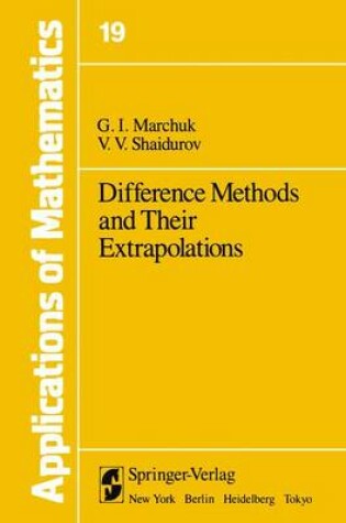 Cover of Difference Methods and Their Extrapolations