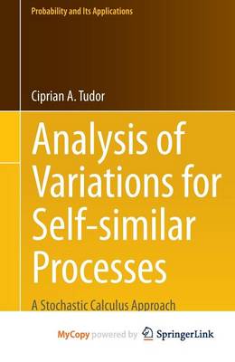 Book cover for Analysis of Variations for Self-Similar Processes