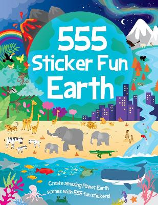 Book cover for 555 Sticker Fun - Earth Activity Book