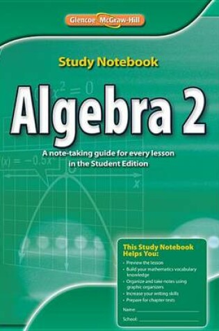 Cover of Algebra 2, Study Notebook