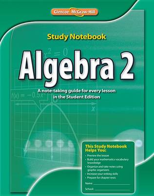 Book cover for Algebra 2, Study Notebook