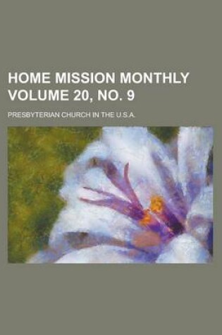 Cover of Home Mission Monthly Volume 20, No. 9