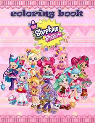 Book cover for Shopkins Shoppies Coloring Book