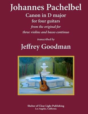 Book cover for Johannes Pachelbel Canon in D major for four guitars