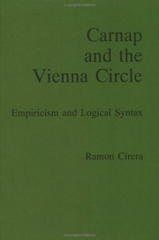 Cover of Carnap and the Vienna Circle