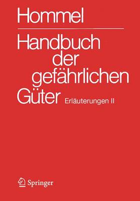 Cover of Handbuch Der Gef Hrlichen G Ter. Erl Uterungen II