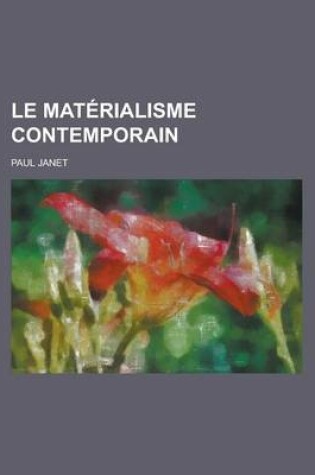 Cover of Le Materialisme Contemporain