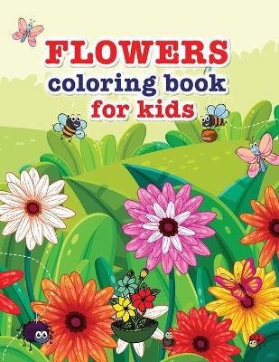 Book cover for Flowers coloring book for kids