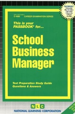 Cover of School Business Manager