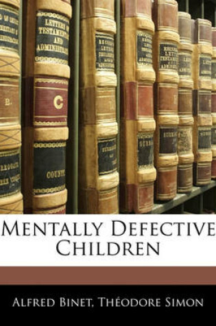 Cover of Mentally Defective Children