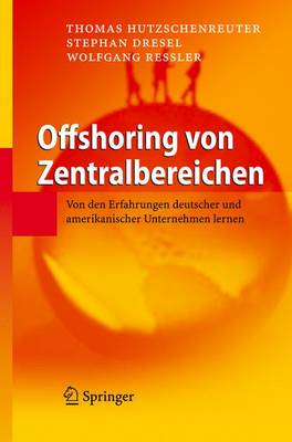 Book cover for Offshoring Von Zentralbereichen