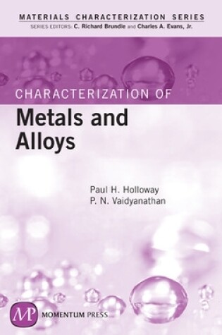 Cover of Characterization of Metals and Alloys