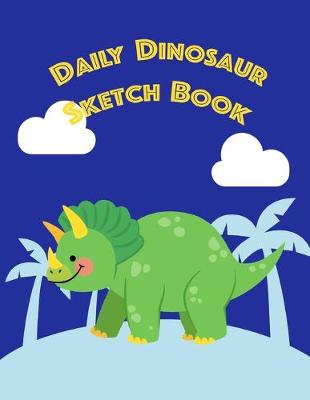 Book cover for Dinosaur Sketch Book Triceratops