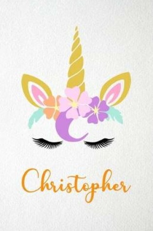 Cover of Christopher A5 Lined Notebook 110 Pages