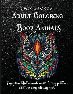 Book cover for Adult Coloring Book Animals