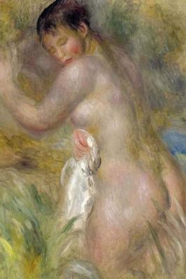 Book cover for 150 page lined journal Bather, 1885-90 Pierre Auguste Renoir