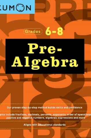 Cover of Pre-Algebra Workbook Grades 6-8