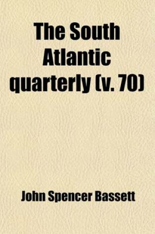 Cover of The South Atlantic Quarterly Volume 7