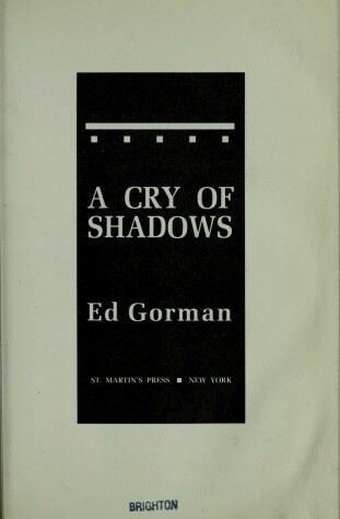 Book cover for A Cry of Shadows