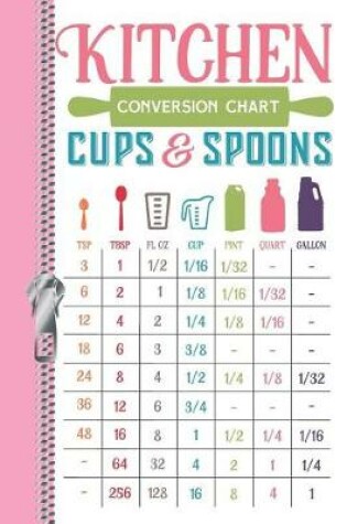 Cover of Kitchen Conversion Chart Cups & Spoons Tsp Tbsp FL Oz Cup Pint Quart Gallon