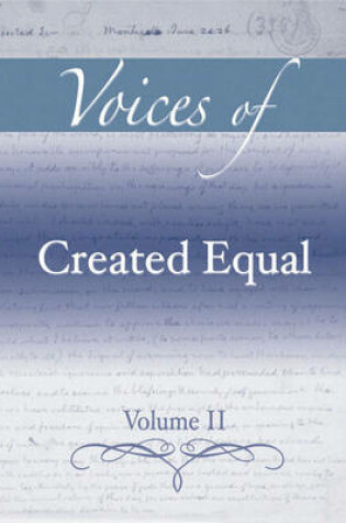 Cover of Voices of Created Equal, Volume II