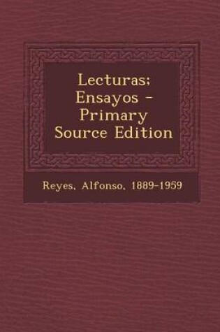 Cover of Lecturas; Ensayos - Primary Source Edition