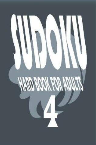 Cover of sudoku hard book for adults 4