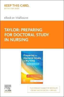 Book cover for Preparing for Doctoral Study in Nursing - Elsevier E-Book on Vitalsource (Retail Access Card)