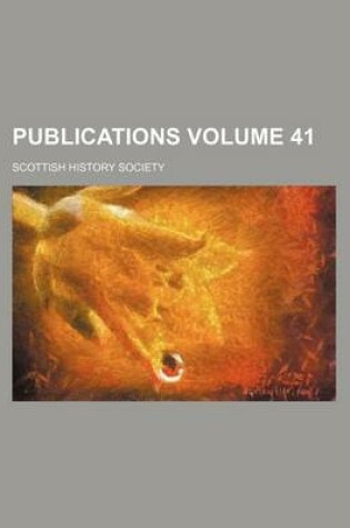 Cover of Publications Volume 41