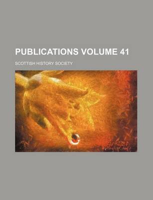 Book cover for Publications Volume 41