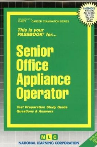 Cover of Senior Office Appliance Operator