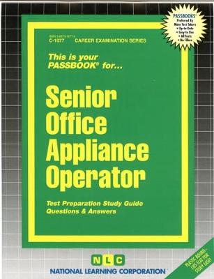 Book cover for Senior Office Appliance Operator