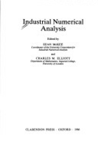 Cover of Industrial Numerical Analysis