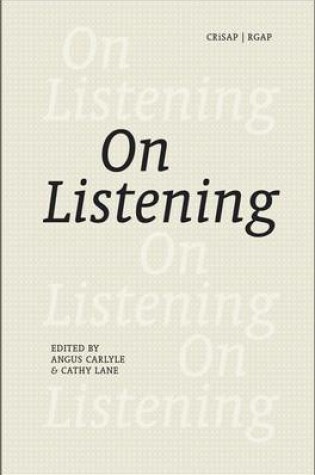Cover of On Listening