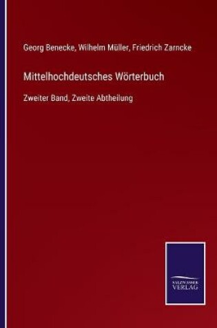 Cover of Mittelhochdeutsches Wörterbuch