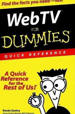 Cover of WebTV for Dummies Quick Reference