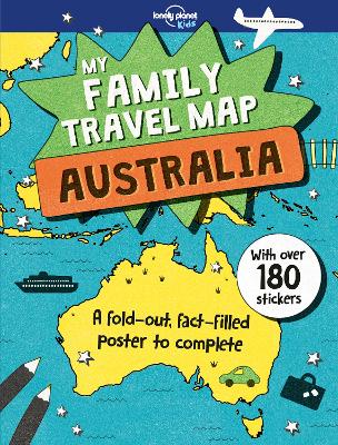 Book cover for Lonely Planet Kids My Family Travel Map - Australia
