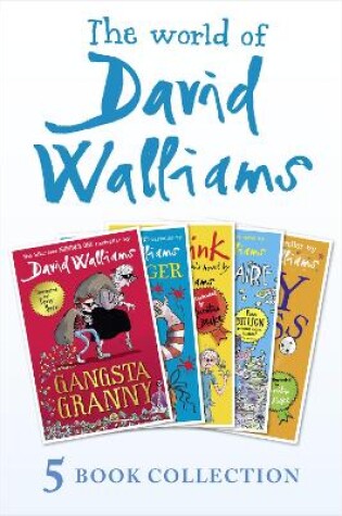 Cover of The World of David Walliams 5 Book Collection (The Boy in the Dress, Mr Stink, Billionaire Boy, Gangsta Granny, Ratburger)