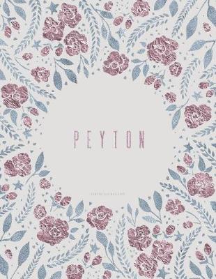 Book cover for Peyton Composition Notebook